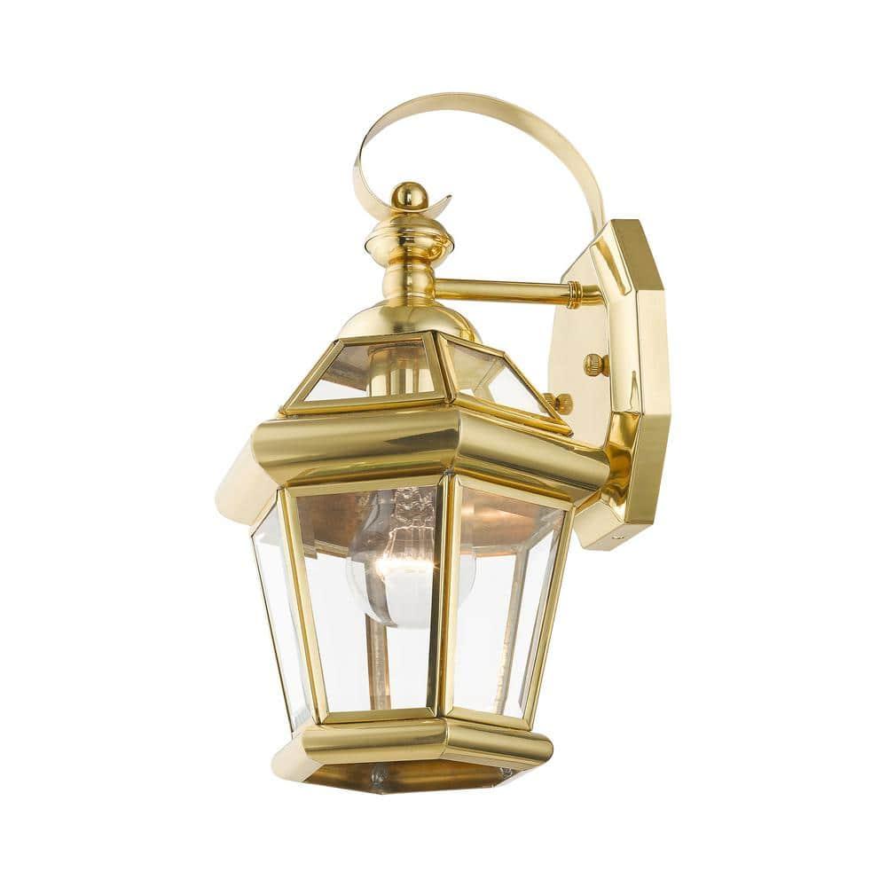 Livex Lighting Georgetown 1 - Light Wall Light in  Polished Brass