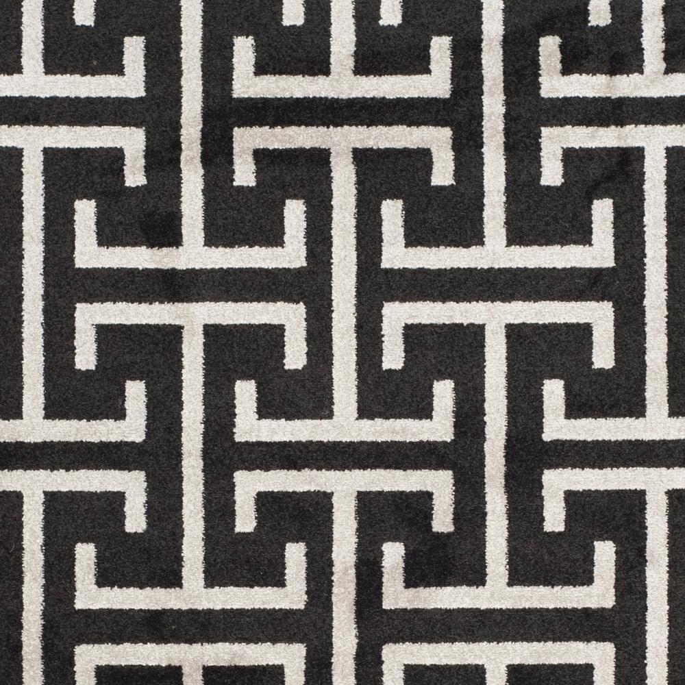 Amherst AMT404 Power Loomed Area Rug - Anthracite/Light Grey - 5'3"x8' - Safavieh.