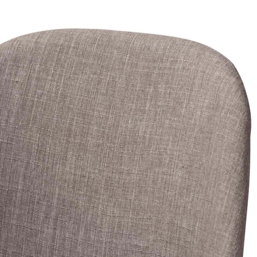 Set of 2 Cody Mid Century Modern Dining Chairs - Baxton Studio: Beige Upholstery, Walnut Wood
