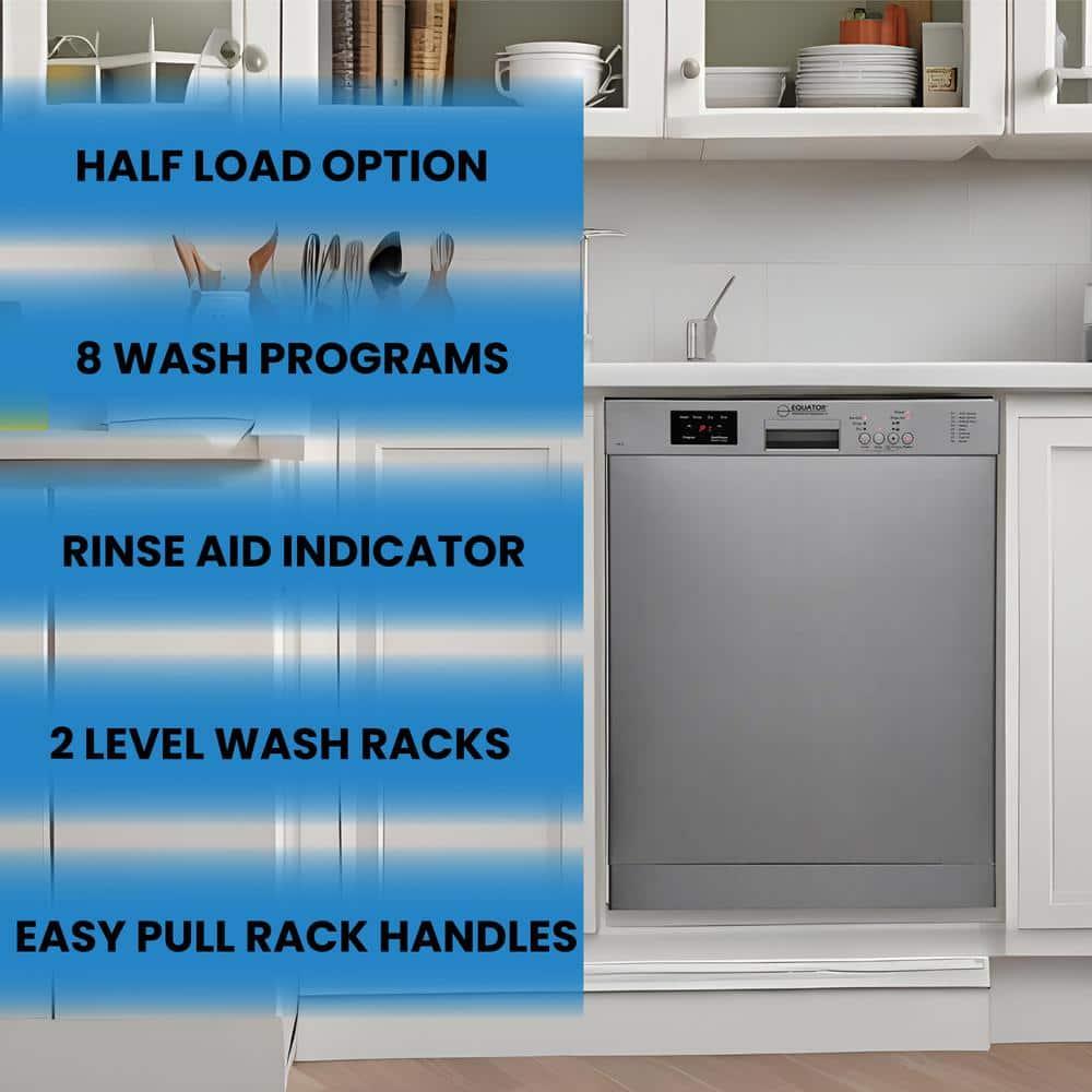 Equator Europe 24" Built in 14 place Dishwasher in Stainless