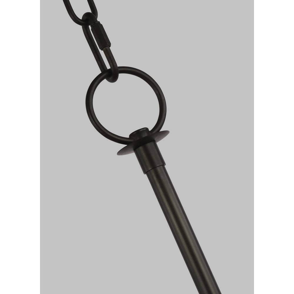Bayview Aged Iron 8-Light Modern Linear Candle Chandelier
