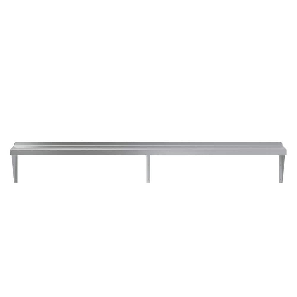 AmGood 12 in. x 72 in. Stainless Steel Wall Shelf | NSF Certified | Appliance & Equipment Metal Shelving | Kitchen, Restaurant, Garage, Laundry, Utility Room