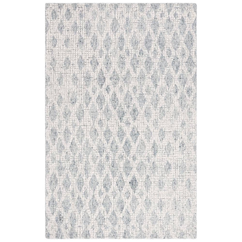 Abstract ABT206 Hand Tufted Area Rug - Grey/Ivory - 3'x5' - Safavieh.