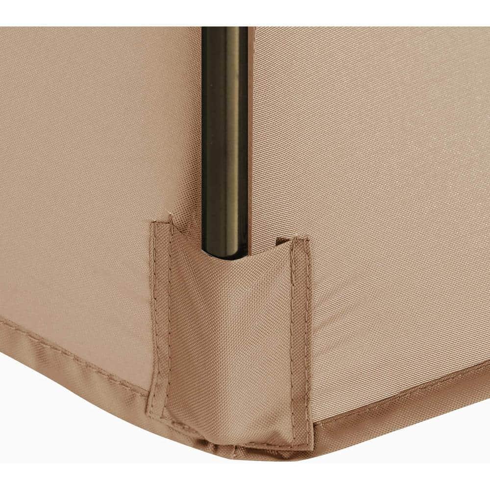 MASTERCANOPY Patio Umbrella 9 ft Replacement Canopy for 8 Ribs-Beige Canopy Only