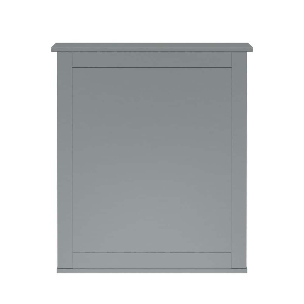 Greyleigh™ Church Strett Removable Wall Medicine Cabinet with Mirrored Door and Adjustable Shelf, Gray Modern Storage for Bathrooms
