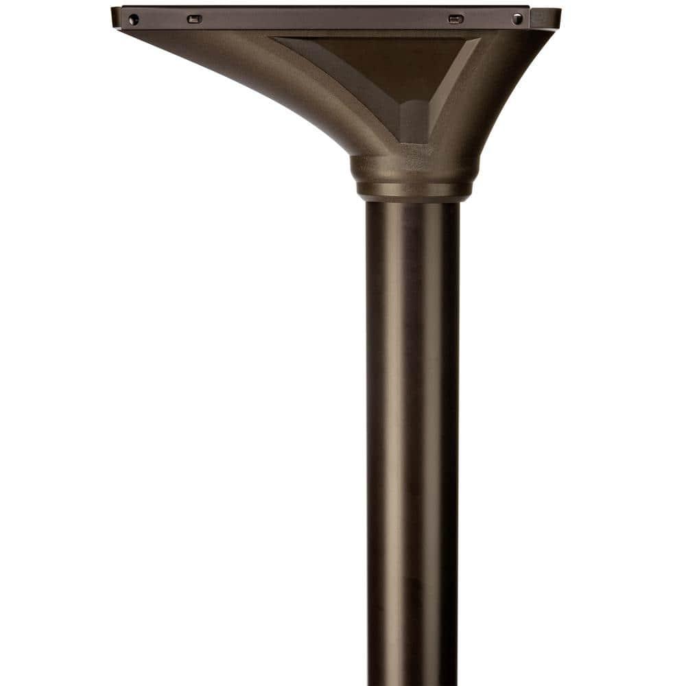 Architectural Mailboxes Elevado Galvanized Steel Mailbox Post, 7517RZ-10, Rubbed Bronze