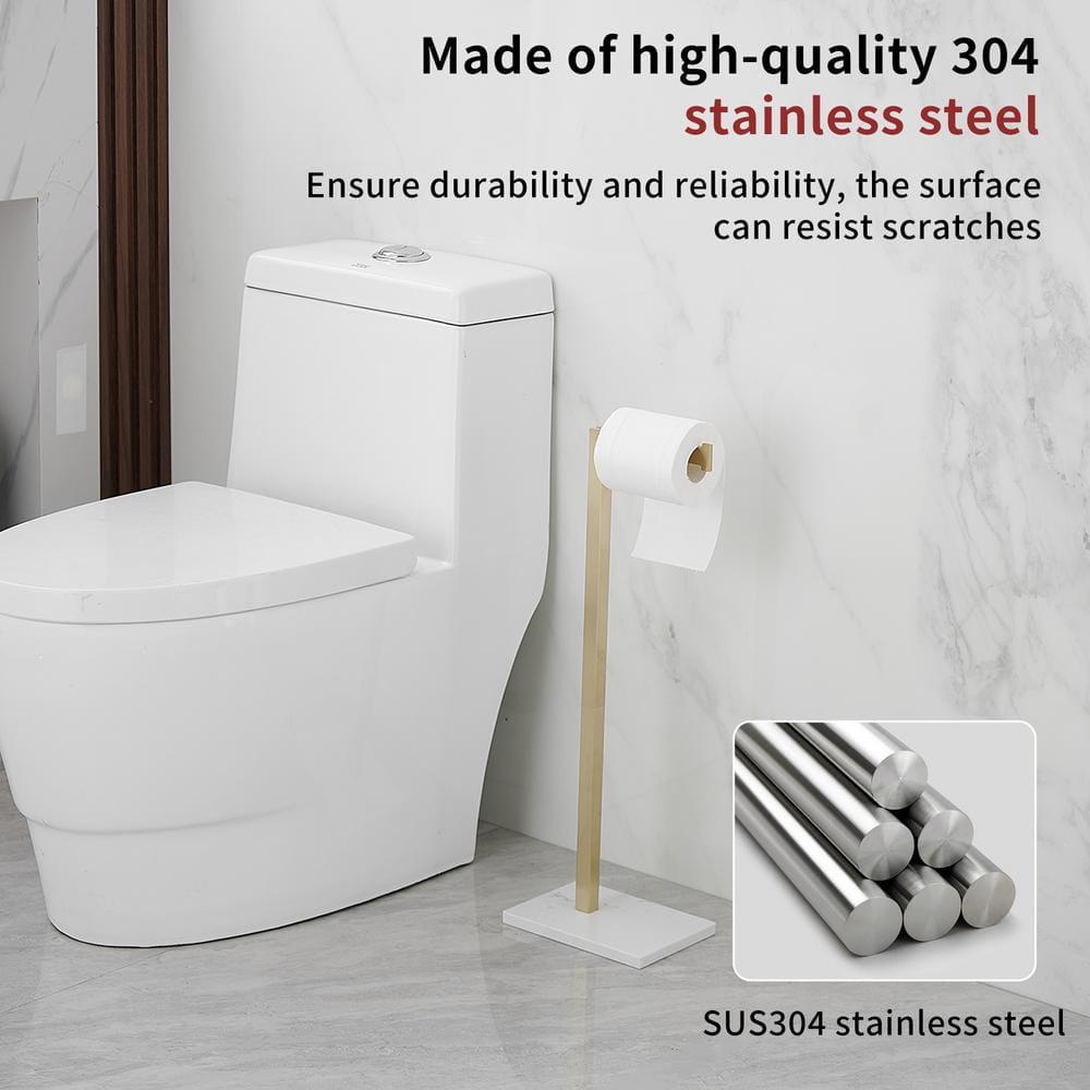 Free Standing Toilet Paper Holder with Weighted Base
