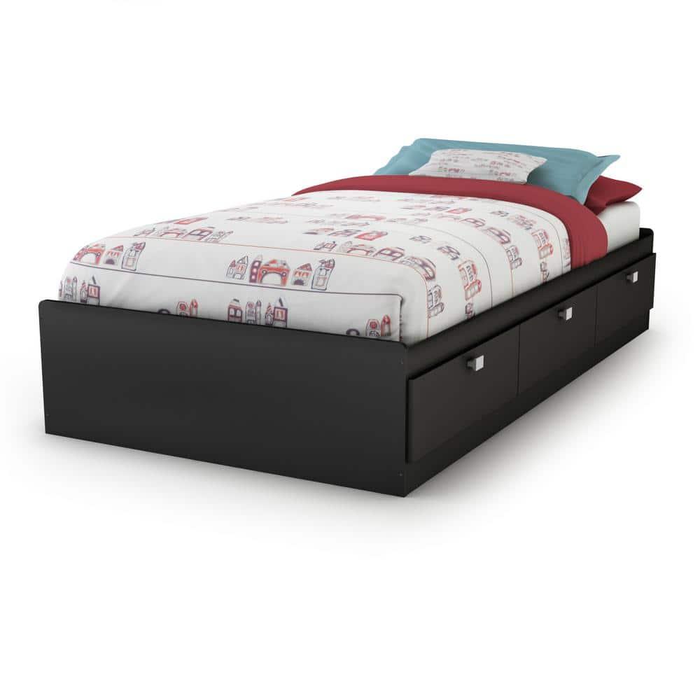 South Shore Spark Twin Drawers Sleigh Bed