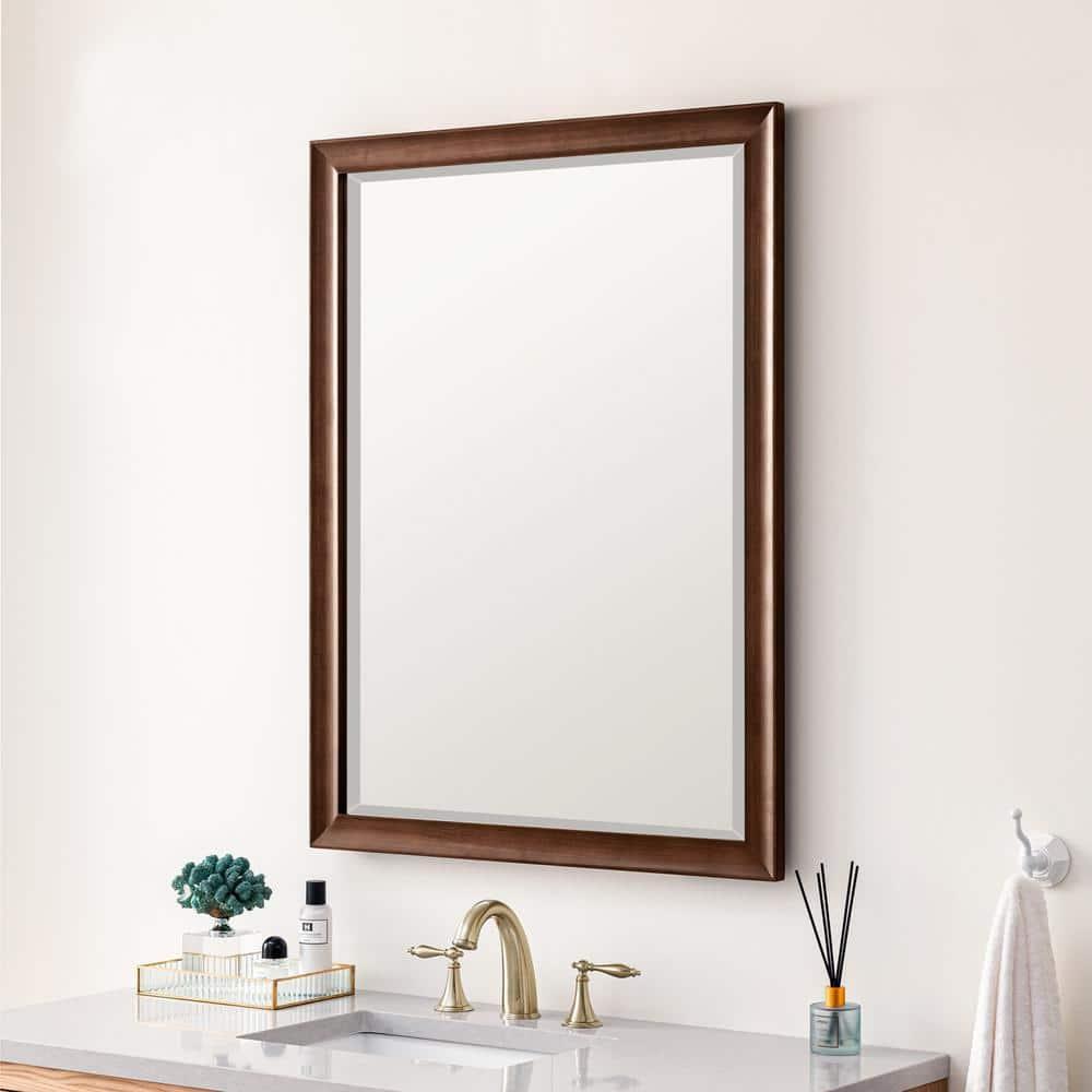 Glenbrooke Solid Wood Flat Wall Mirror