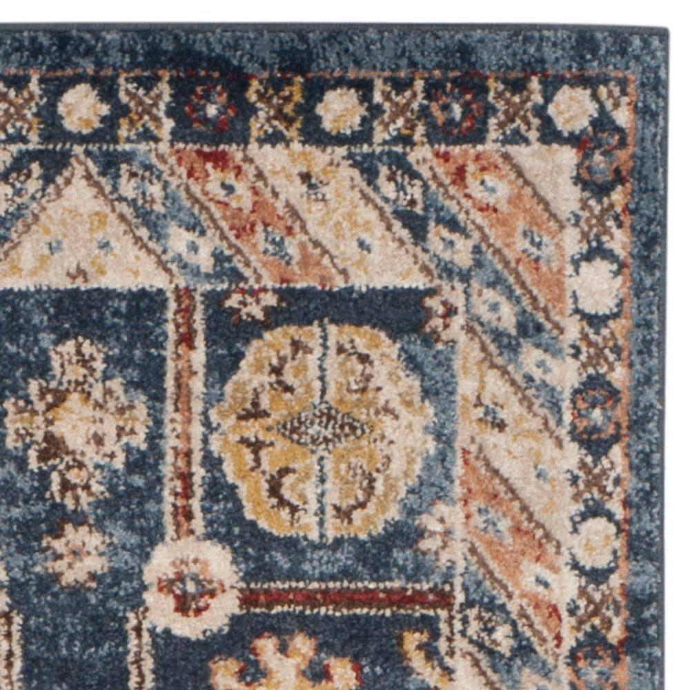 Bijar BIJ653 Power Loomed Indoor Runner Rug - Royal/Ivory - 2'3"x8' - Safavieh