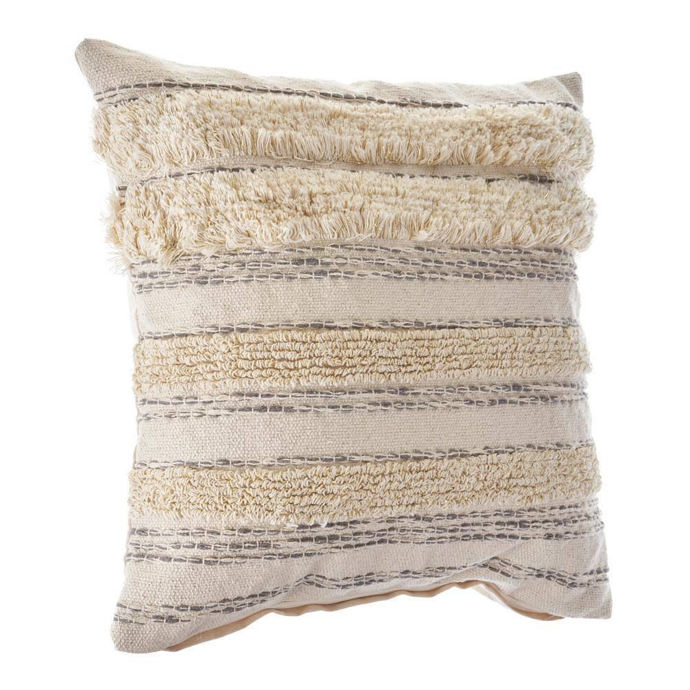 Evette Rios Ellisan Striped Cotton Throw Pillow