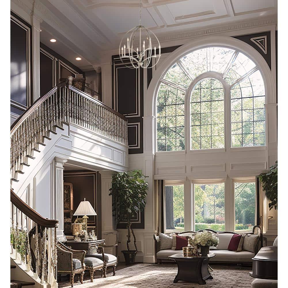 Minka Lavery Tilbury Polished Nickel Finish Chandelier