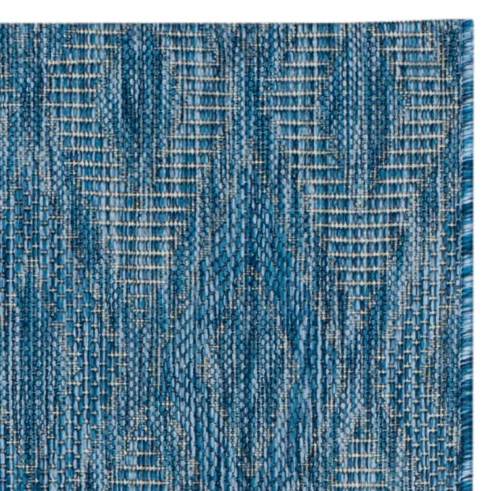 Courtyard CY8522 Power Loomed Indoor and Outdoor Runner Rug - Navy/Navy - 2'3"x12' - Safavieh