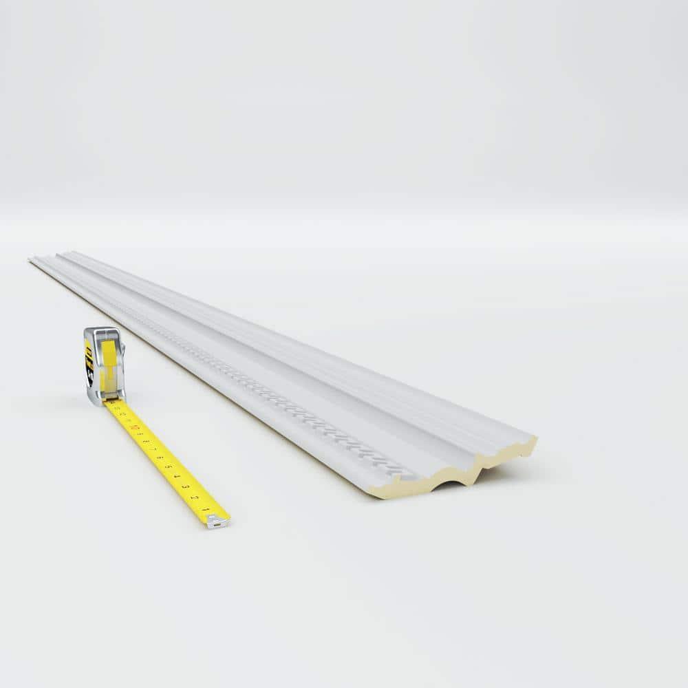 4 3/4"H x 3 3/8"P x 5 7/8"F x 94 1/2"L Nestor Crown Moulding