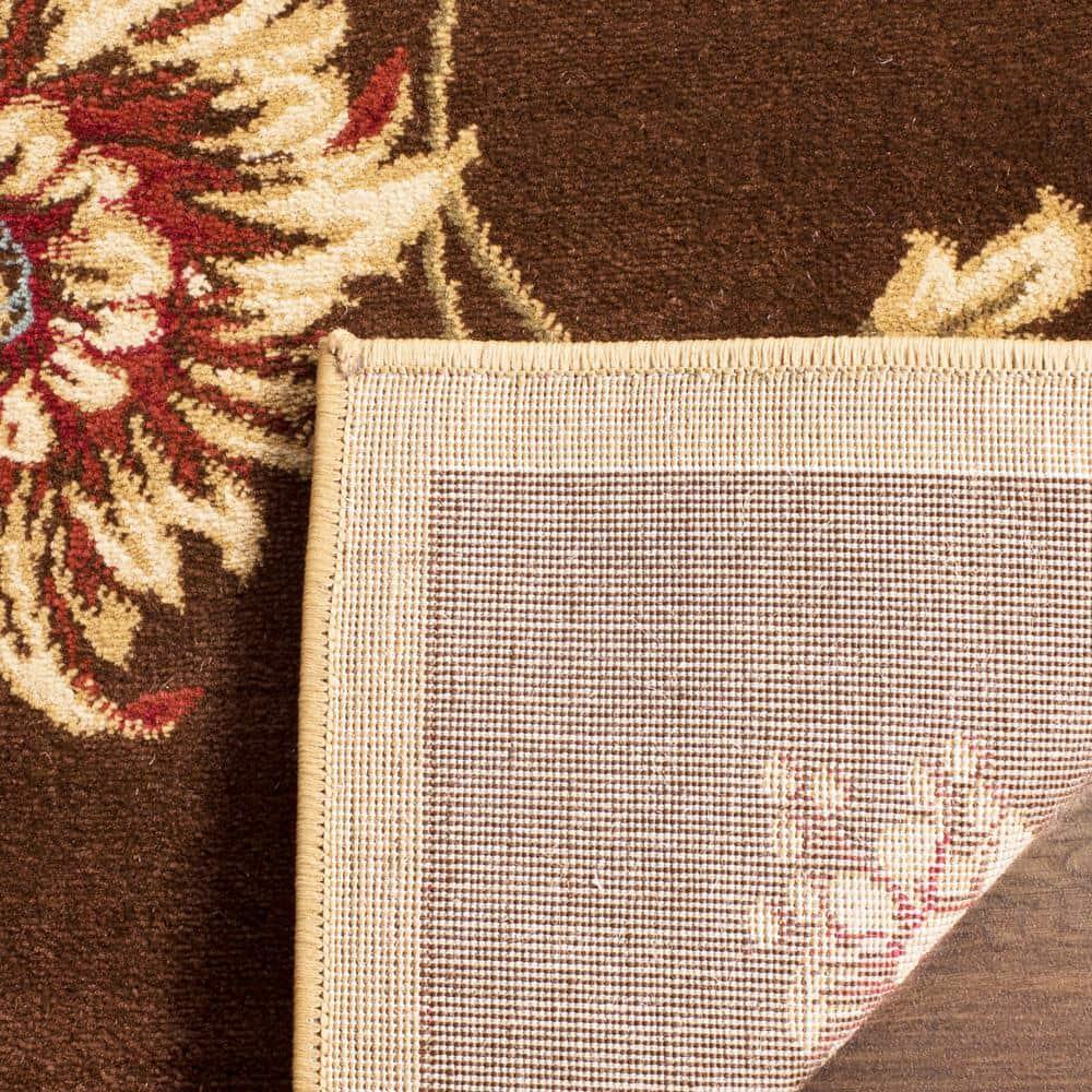 Lyndhurst LNH552 Power Loomed Area Rug - Brown/Multi - 4'x6' - Safavieh