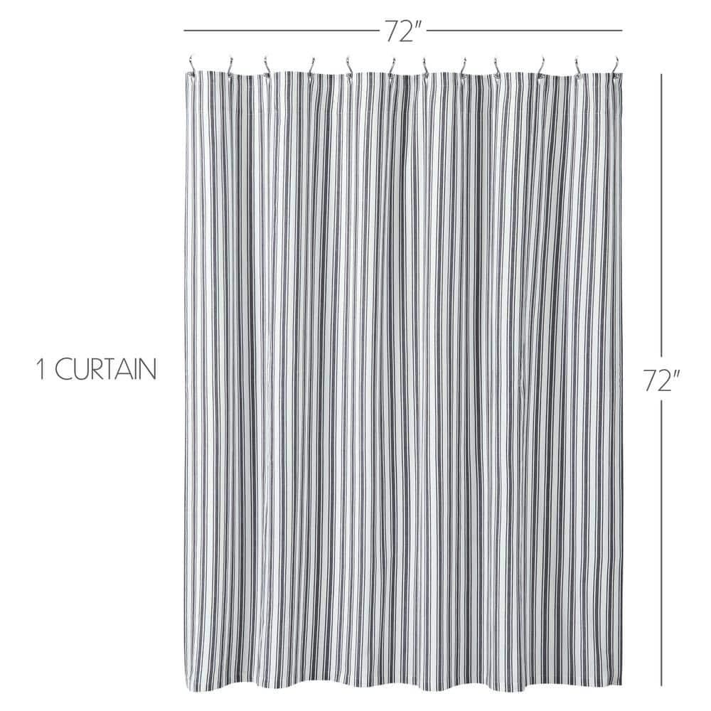 VHC Brands Sawyer Mill Cotton Striped Shower Curtain