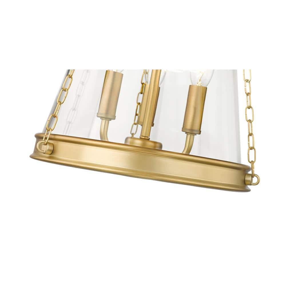 Z-Lite Prescott 3 - Light Pendant in  Rubbed Brass