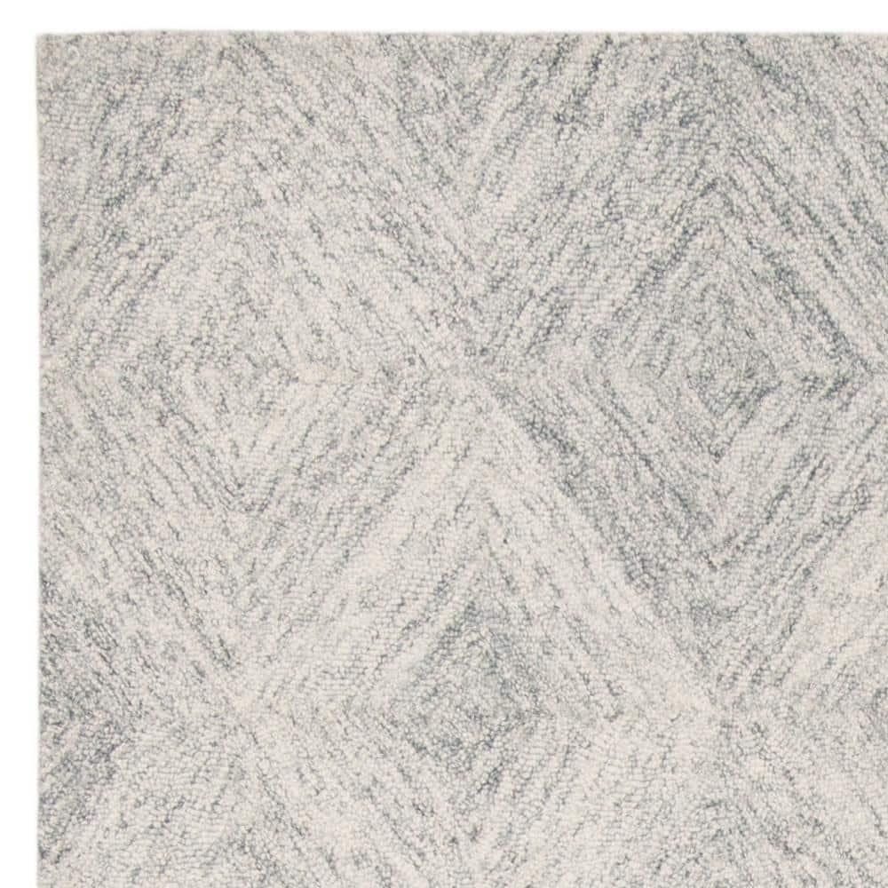 Abstract ABT767 Hand Tufted Area Rug - Silver - 6' X 9' - Safavieh.