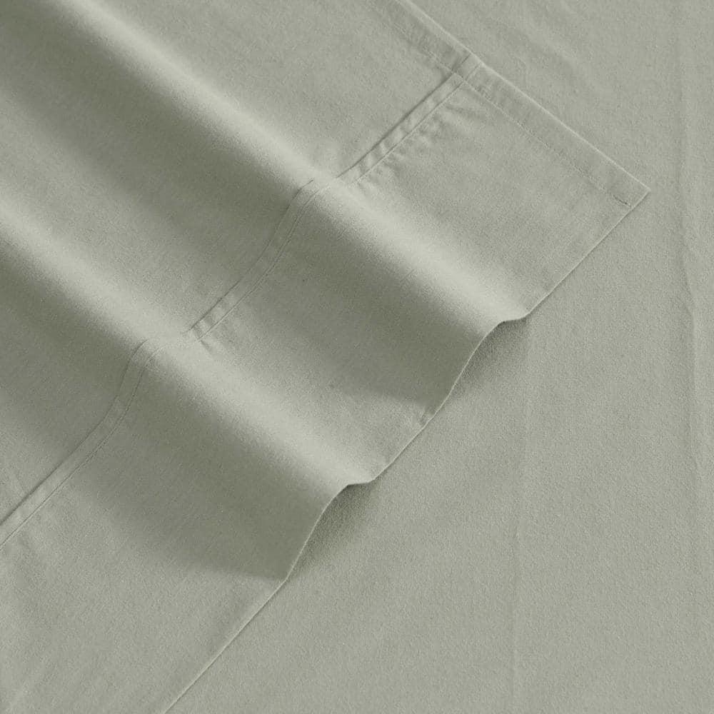 Eddie Bauer Eddie Bauer Solid Brushed Percale Cotton Sheet Set