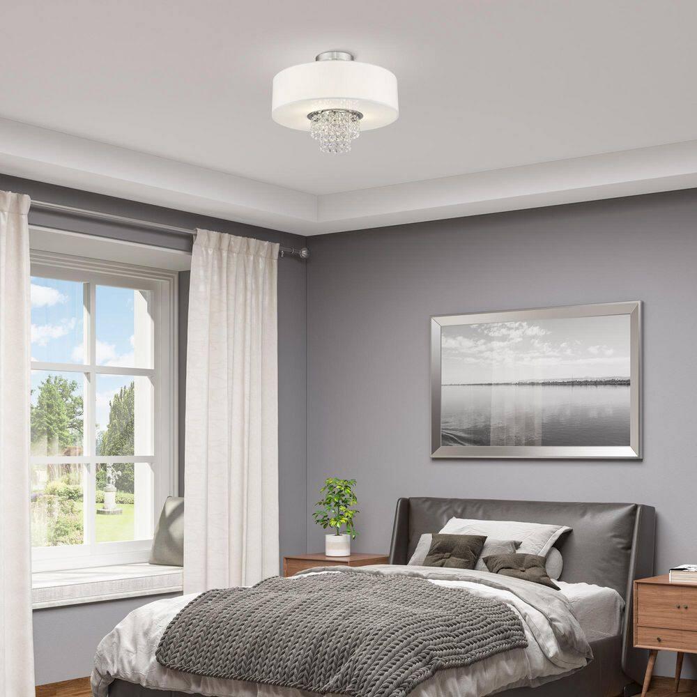 Livex Lighting Carlisle 3 - Light Semi-Flush Mount in  Brushed Nickel