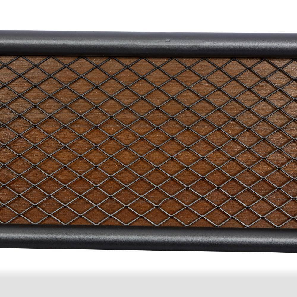 DecMode 32"W, 32"H Square Wall Mirror, Brown
