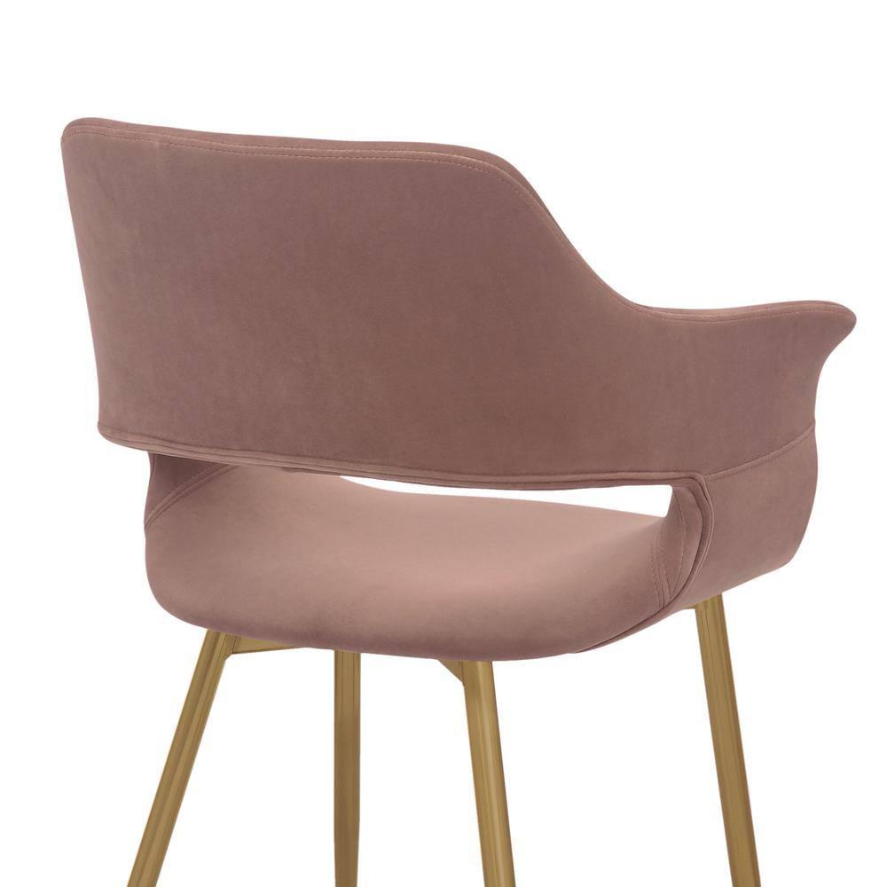 Gigi Velvet Metal Dining Room Chair - Armen Living