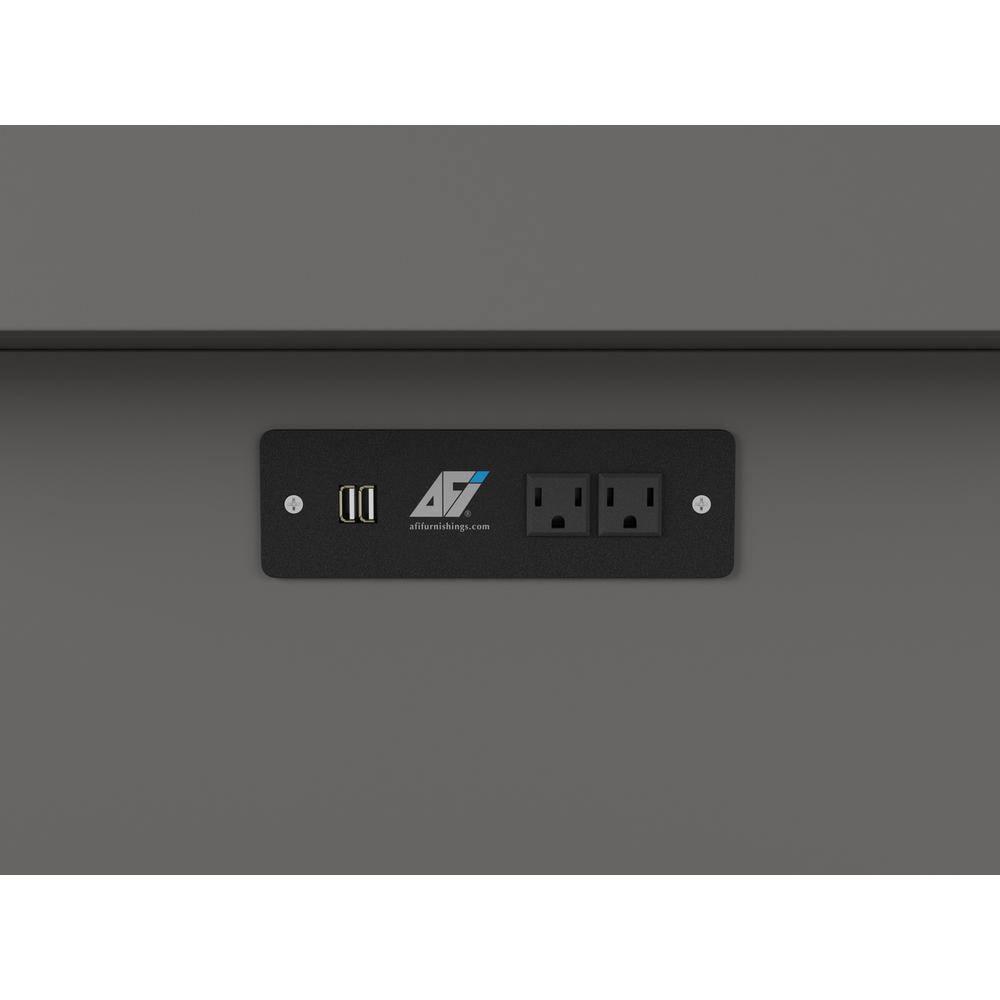 Queen Monroe Murphy Bed Chest with Memory Foam Mattress - AFI: USB Turbo Charger