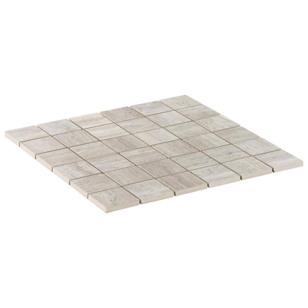 Roswell 12" x 12" Porcelain Mosaic Sheet Wall & Floor Tile (0.96 Sq. Ft. / Each)