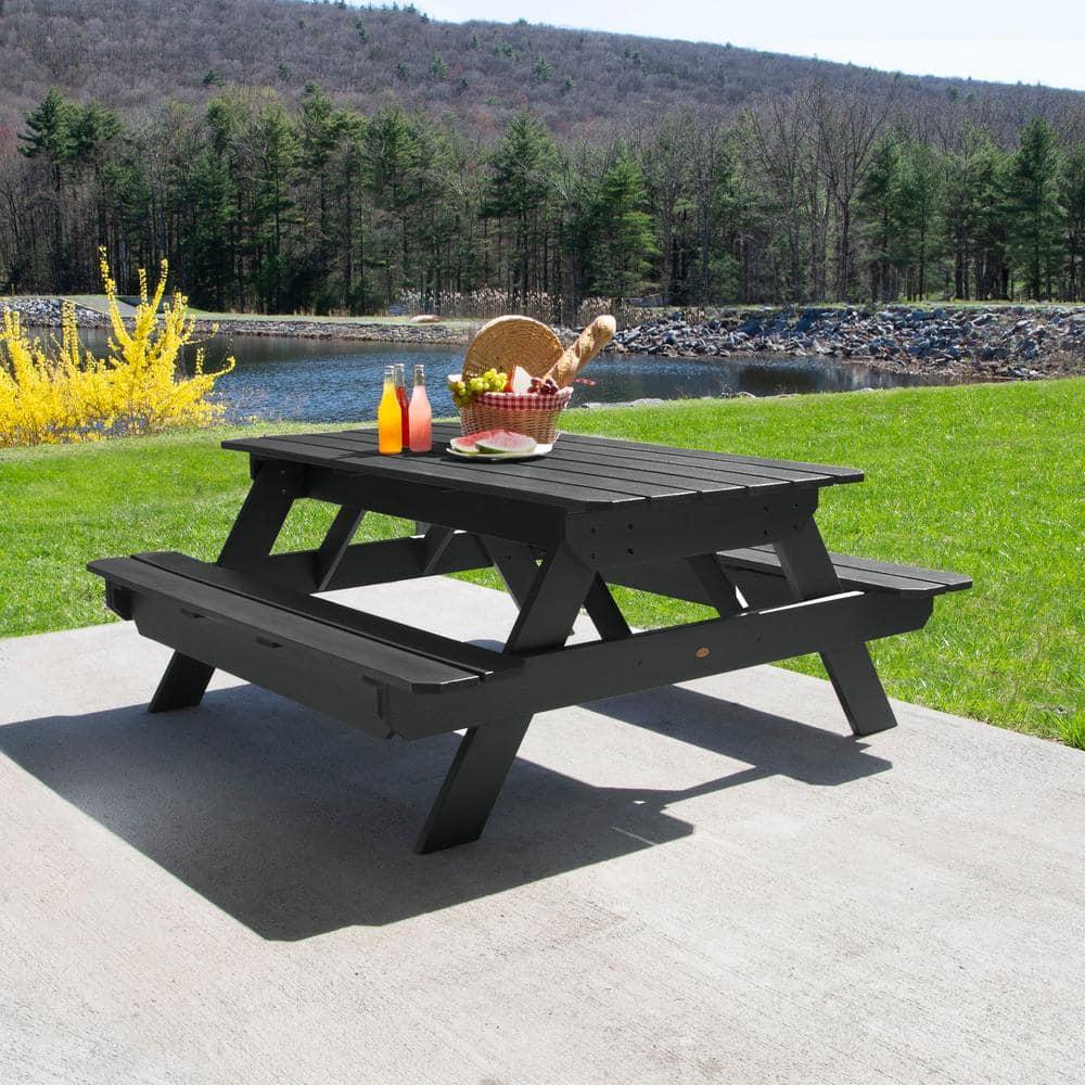 Highwood Hometown Picnic Table -Outdoor, Eco-friendly, Synthetic Wood