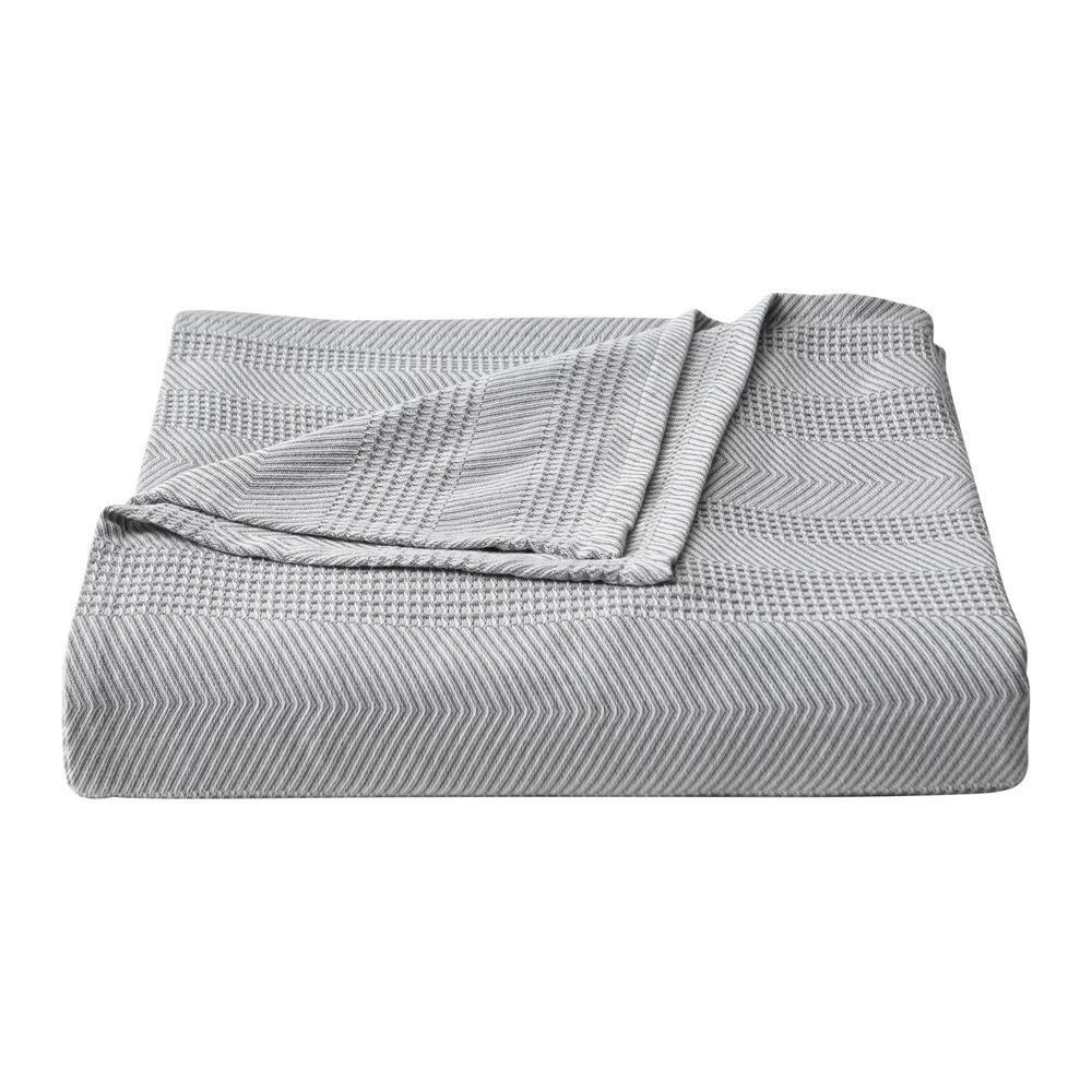 Nautica Nautica Chevron Stripe Cotton Blanket