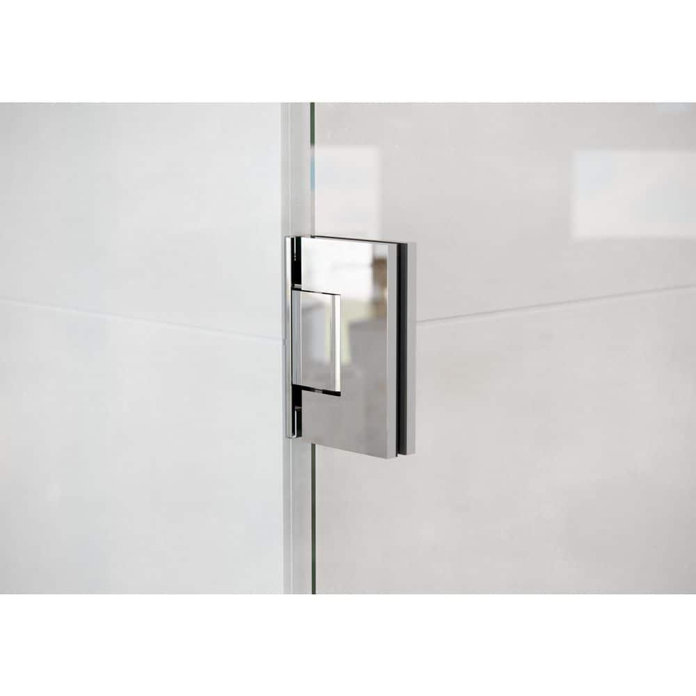 Albedo 28.25 in. x 78 in. Fully Frameless Hinge Shower Door