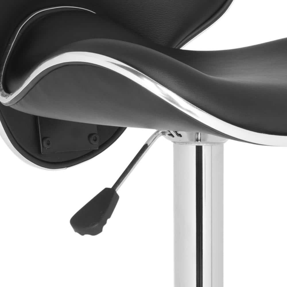 Shambi Swivel Bar Stool - Black - Safavieh
