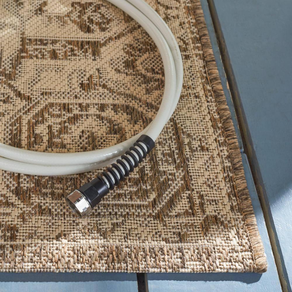 Beach House BHS138 POWER LOOMED Indoor/Outdoor Runner Rug - Cream/Beige - 2'2"x12' - Safavieh