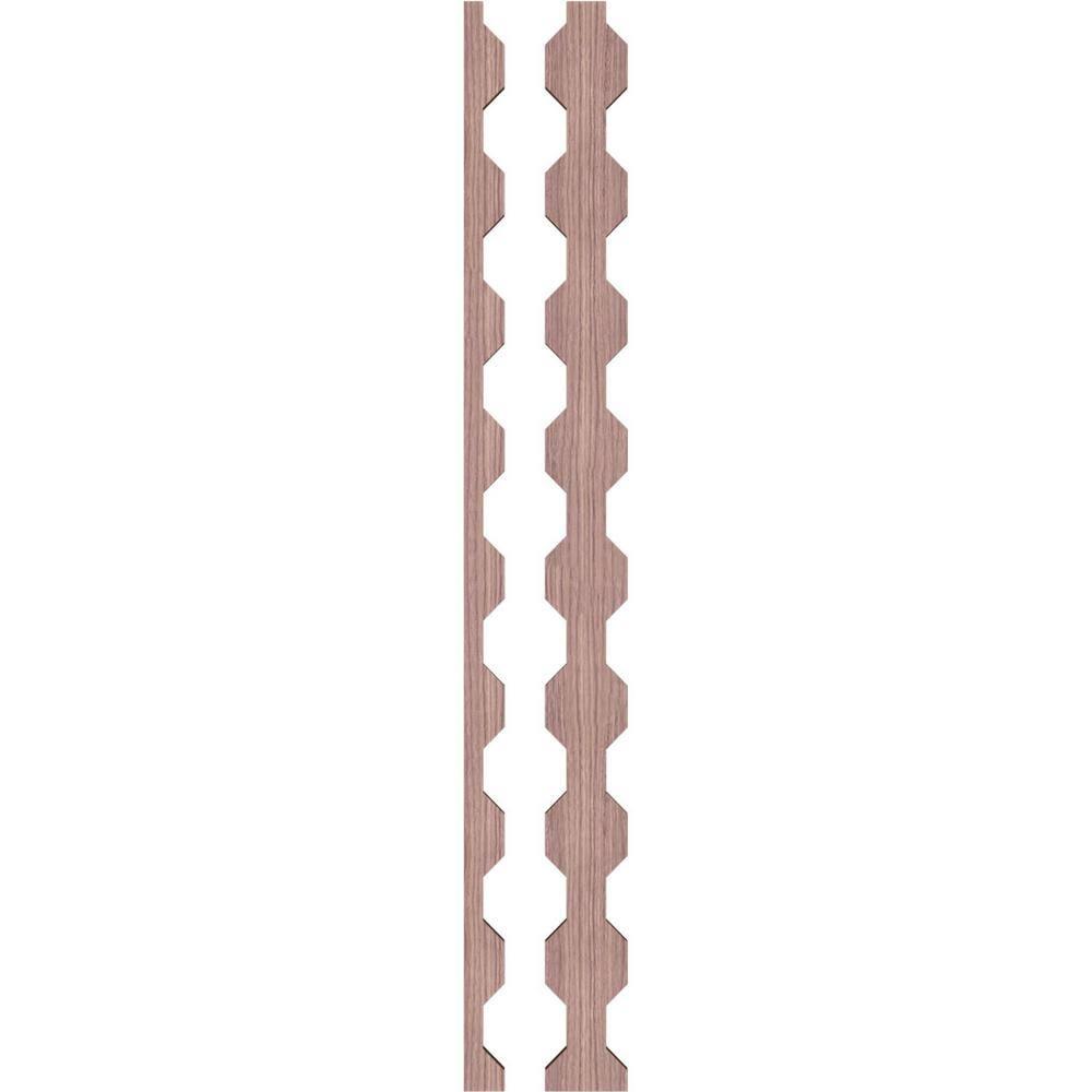 Ekena Millwork Pontiac Adjustable Wood Decorative Slat Wall Panel Kit