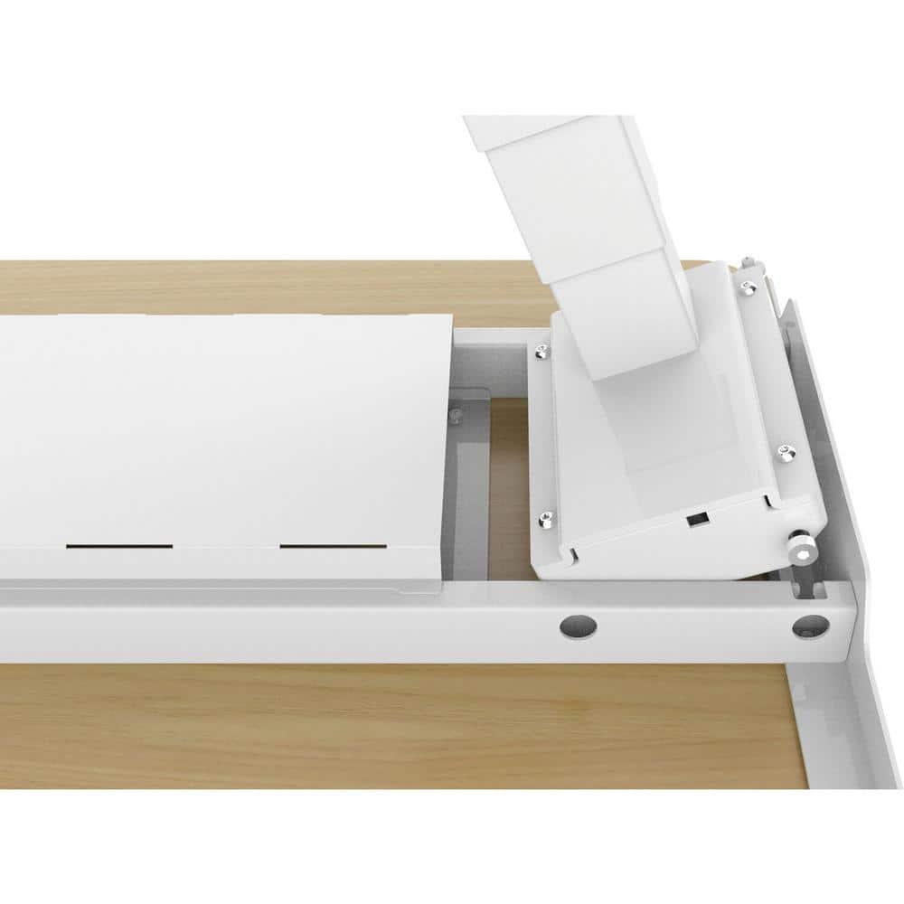 Hanover 55-In. Assembled Sit or Stand Electric Desk with Adjustable and Programmable Heights, Natural