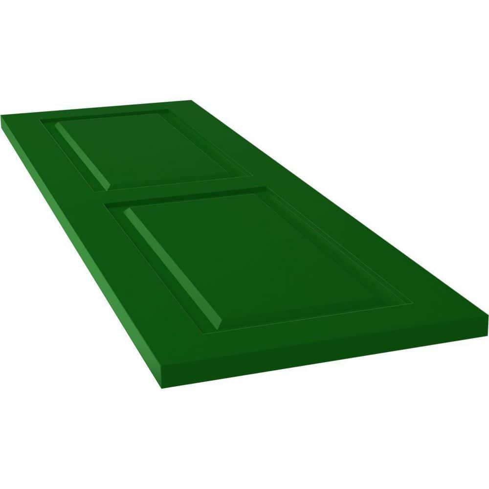 True Fit PVC Two Equal Raised Panel Shutters
