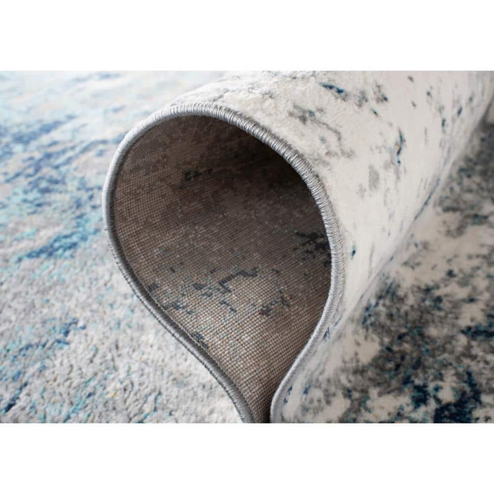 SAFAVIEH Jasper Brandt Abstract Overdyed Area Rug, Grey/Blue, 12' x 15'