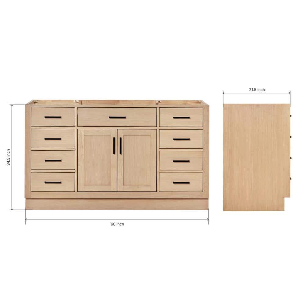ARIEL Hepburn 60 Bathroom Vanity Base Only