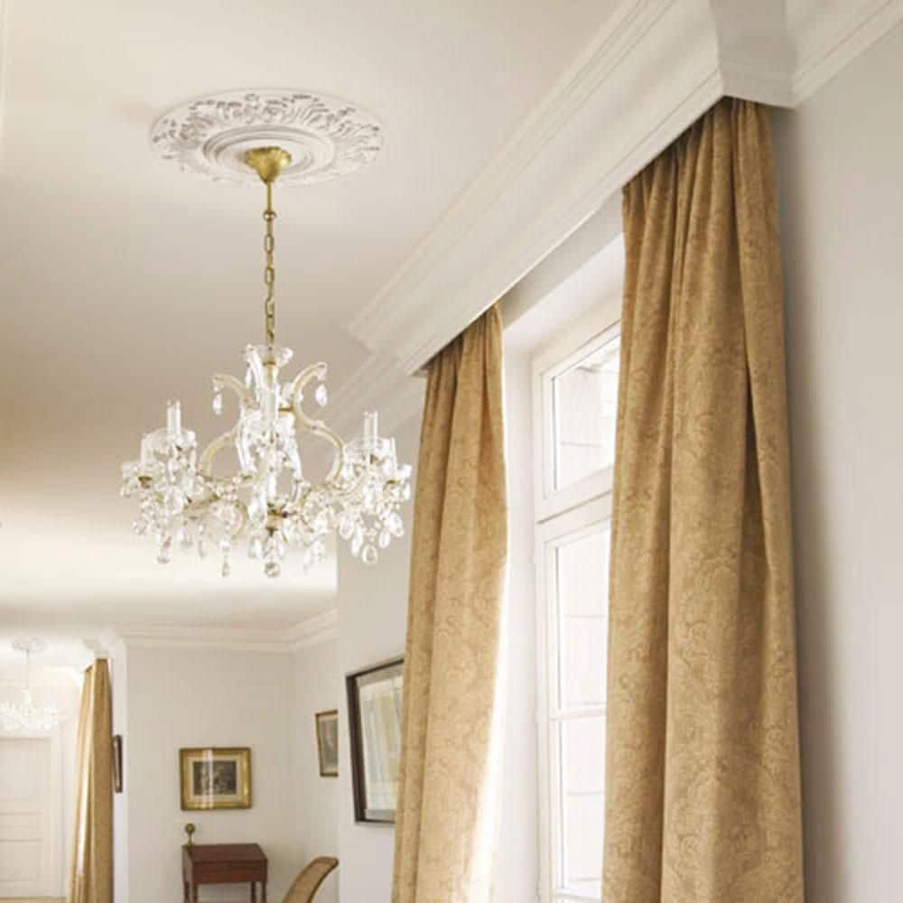 Orac Decor 7-3/4 in x 5-7/8 in x 78-3/4 in Primed White Plain Polyurethane Crown Moulding