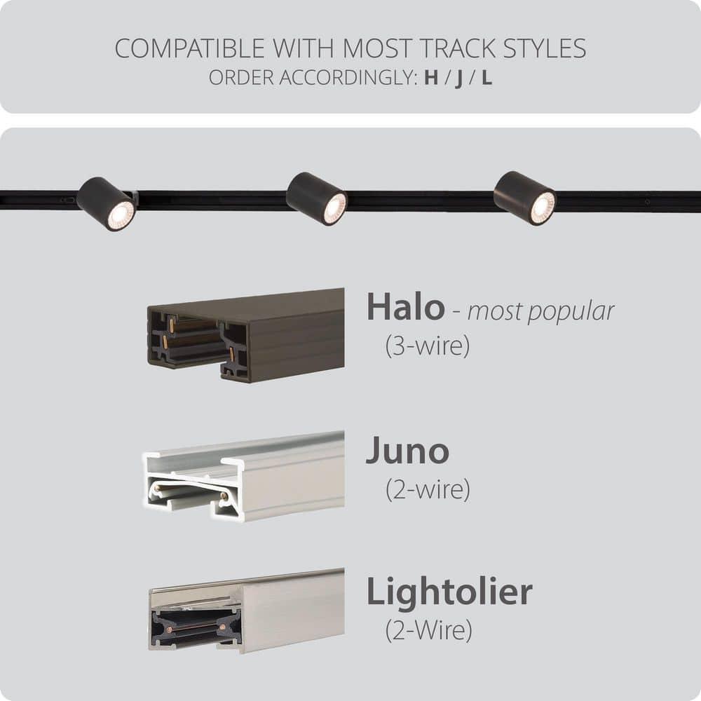 WAC Limited Charge LED Adjustable Track Head (Set of 6) H-8010-30-BK-6