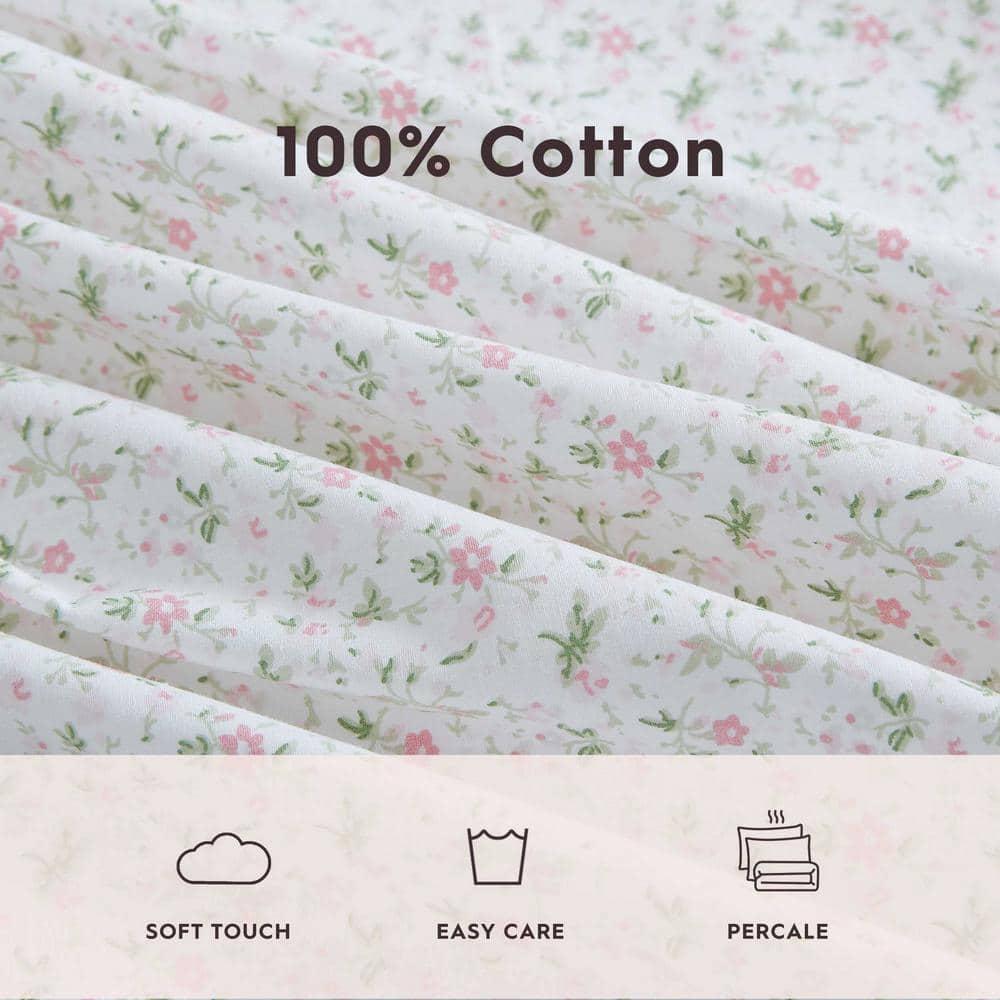 Laura Ashley Laura Ashley Printed Cotton Percale Sheet Set