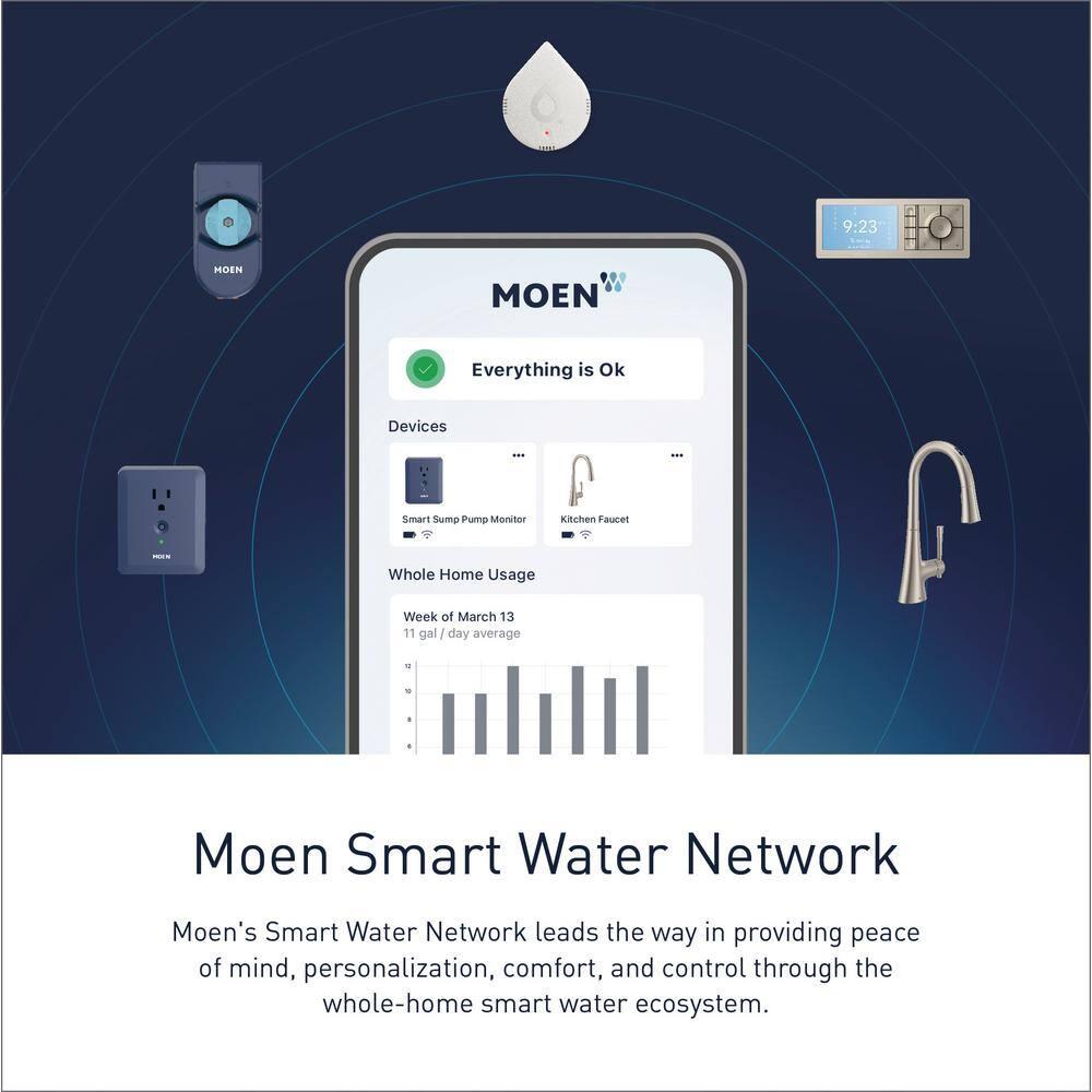 U by Moen Smart Shower 4-Outlet Digital Shower Controller for Thermostatic Shower Valve