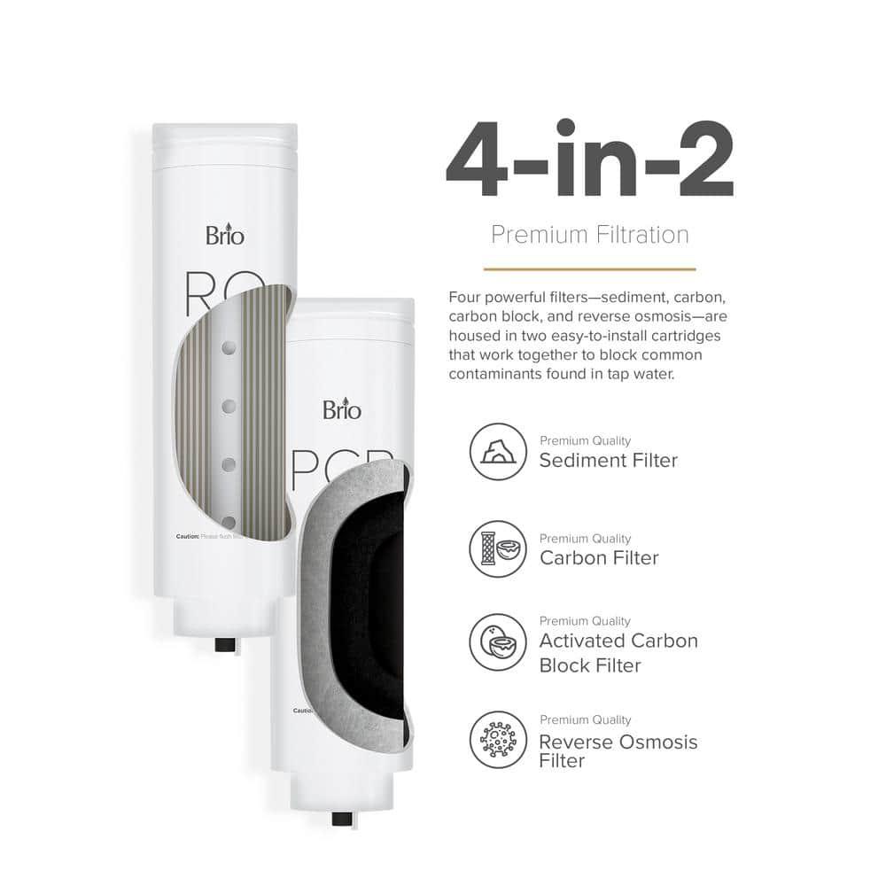 BRIO Tankless Commercial Reverse Osmosis System 700 GPD Wood