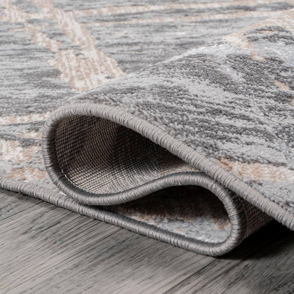 JONATHAN Y Slant Modern Abstract Beige/Gray 4 ft. x 6 ft. Area Rug