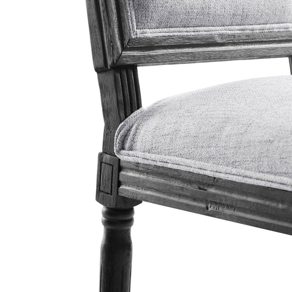 Modway Court French Vintage Upholstered Fabric Dining Side Chair