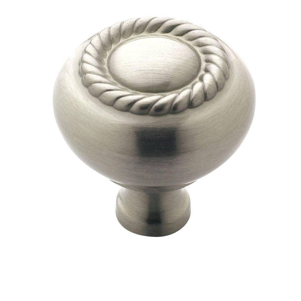 Amerock Allison Round Cabinet Knob 1-1/4 in. D 1-1/4 in. Satin Nickel 1 pk