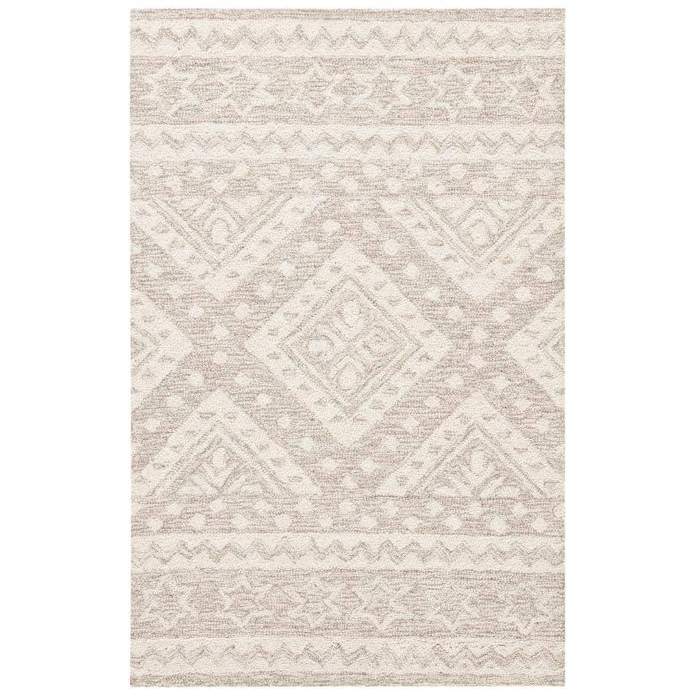 Micro-Loop MLP501 Hand Tufted Indoor Accent Rug - Beige/Ivory - 2'6"x4' - Safavieh