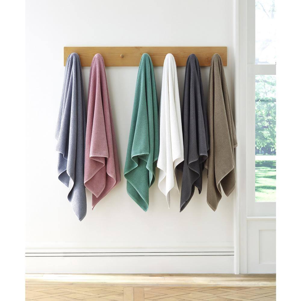 6pc Lilly Cotton Bamboo Bath Towel Set Seafoam - Blue Loom
