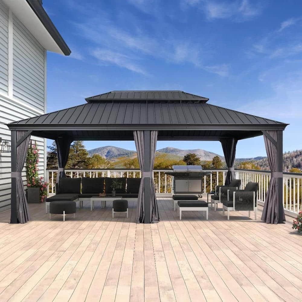 Purple Leaf Aluminum Patio Gazebo