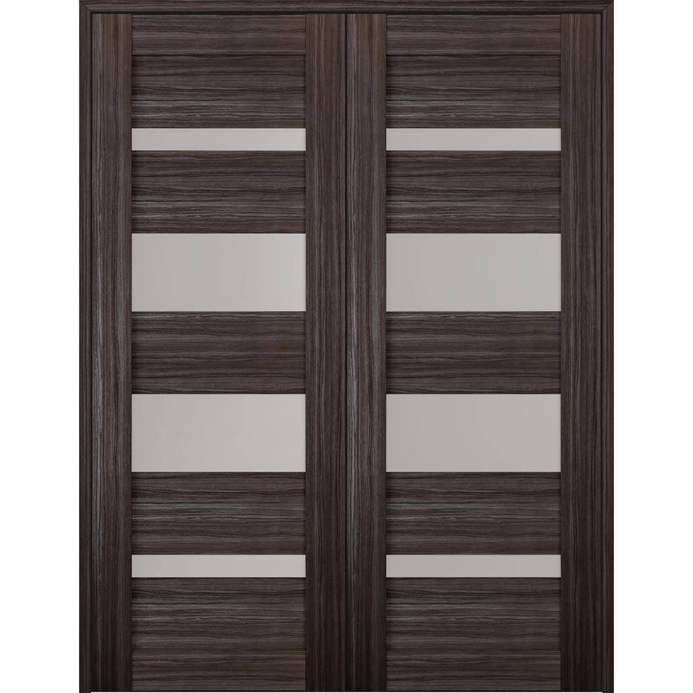 Belldinni Paneled Wood and Glass Prefinished Mirella Standard Door